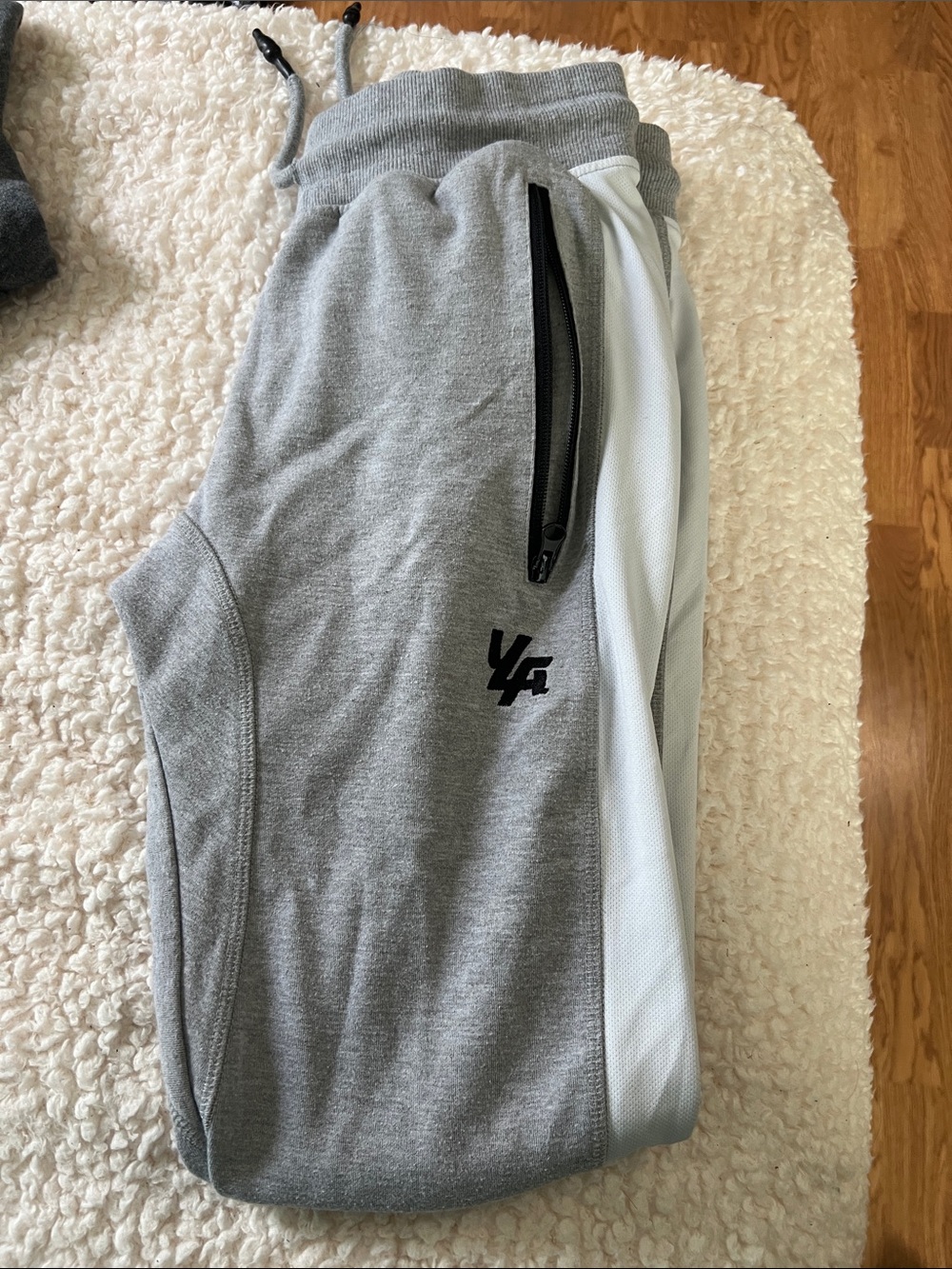 YoungLA Gray & White Jogger Sweatpants